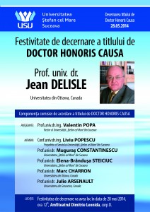 Doctor Honoris Causa Jean Delisle